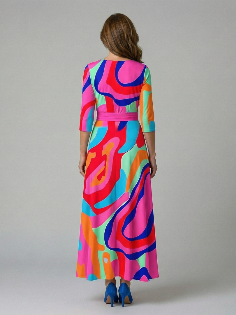 Aveline™ | Floral Wrap Maxi Dress