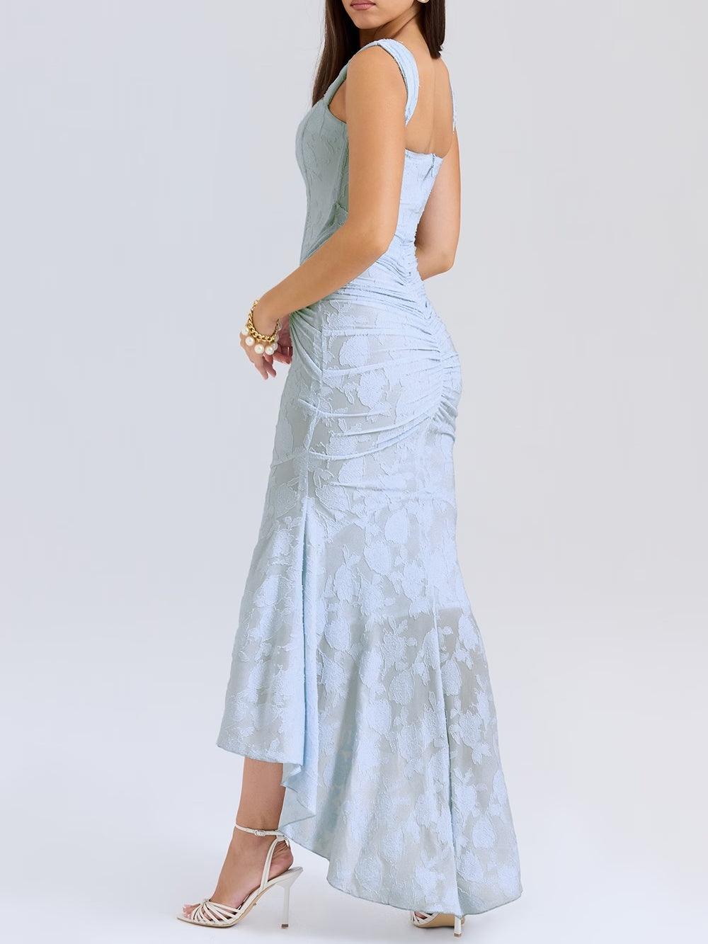 Aveline™ | Lace Fishtail Midi Dress