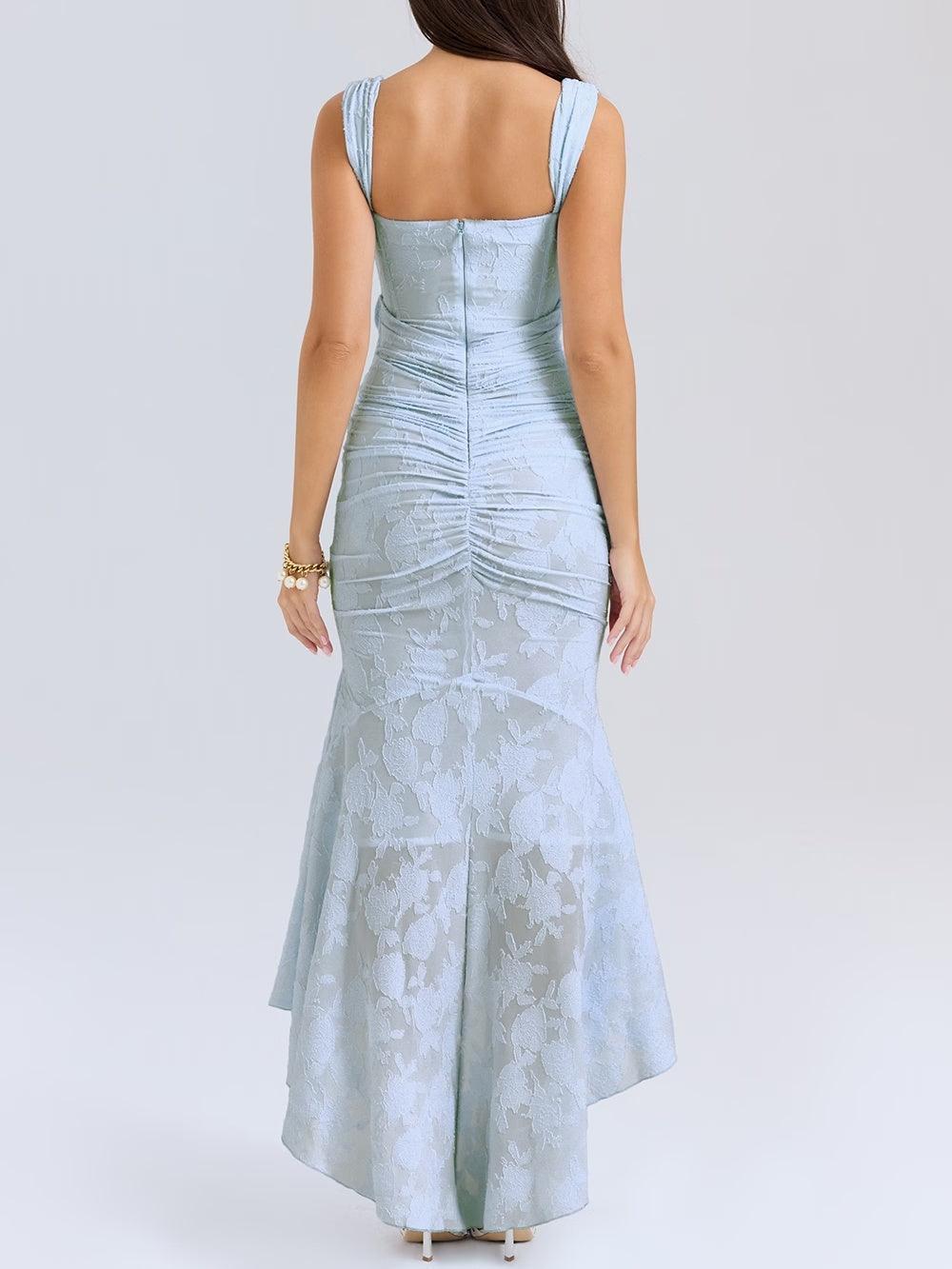 Aveline™ | Lace Fishtail Midi Dress