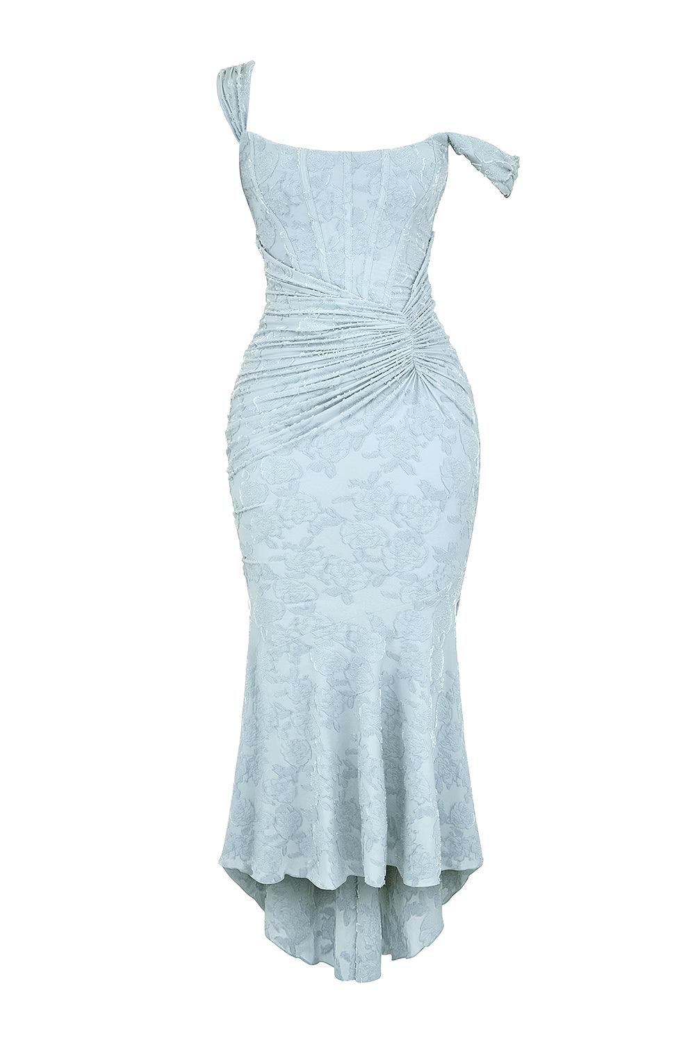 Aveline™ | Lace Fishtail Midi Dress