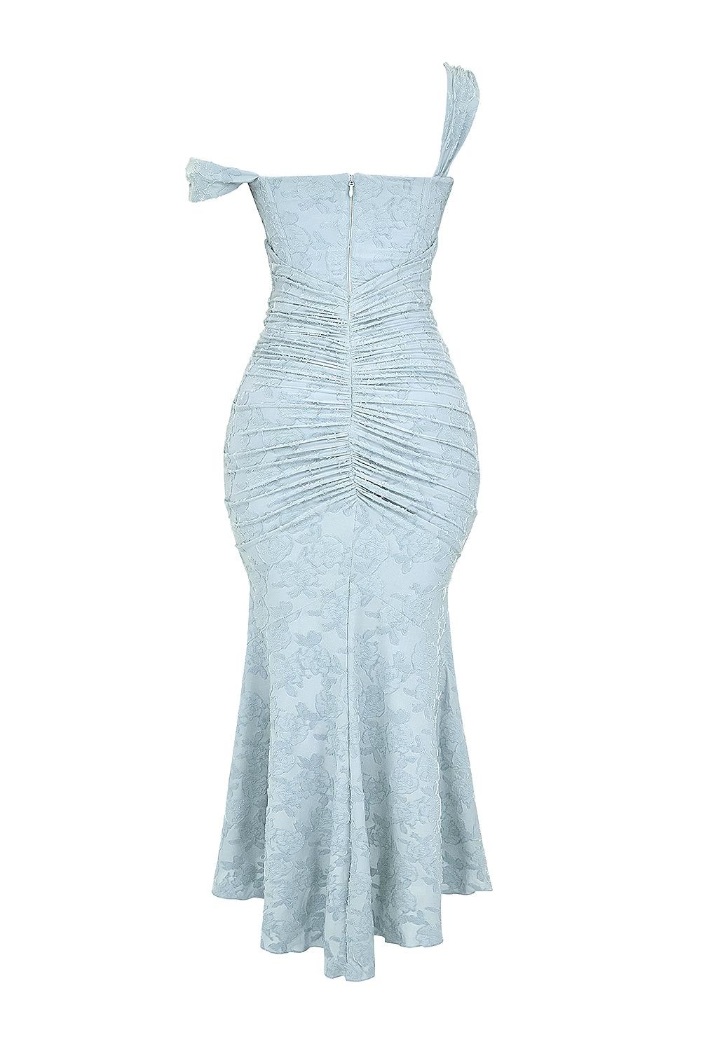 Aveline™ | Lace Fishtail Midi Dress
