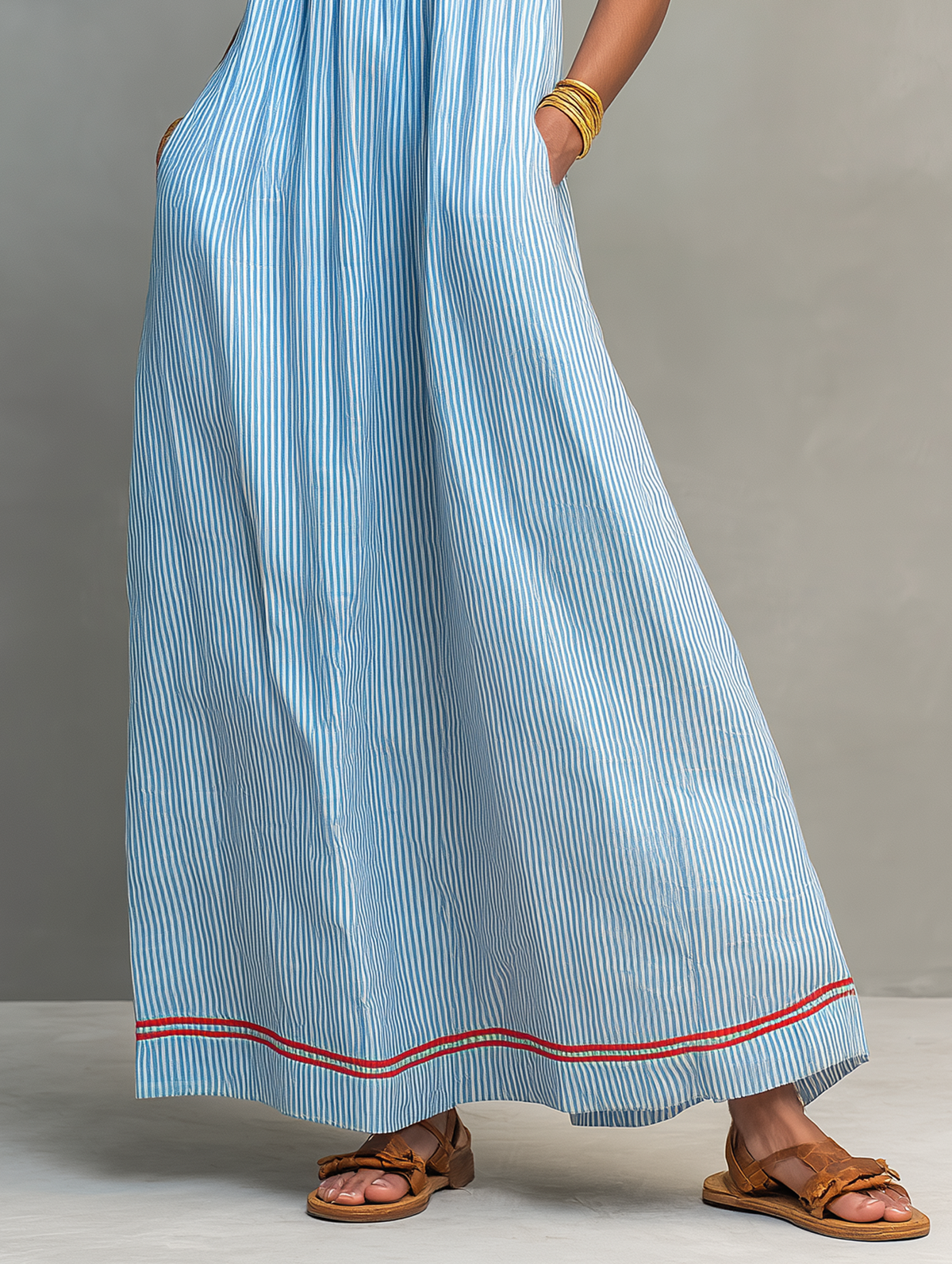 Aveline™ | Striped Maxi Dress