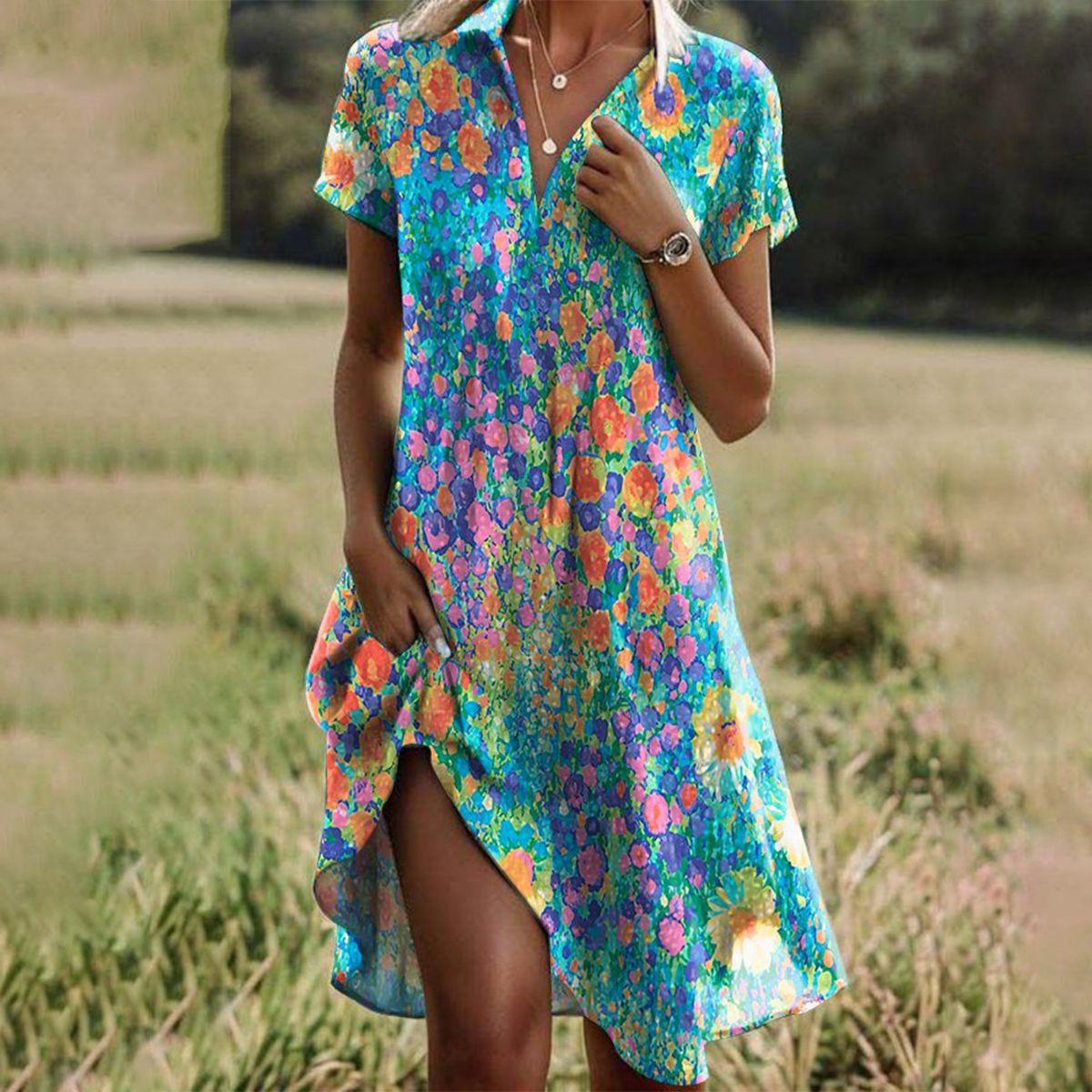 Aveline™ | Summer Midi Dress