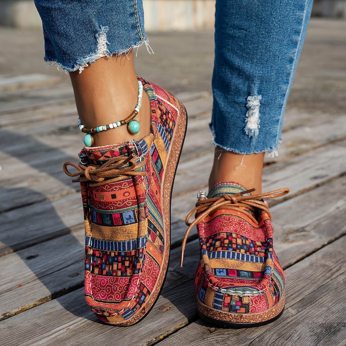 Mia | Colourful Retro Women's Shoes