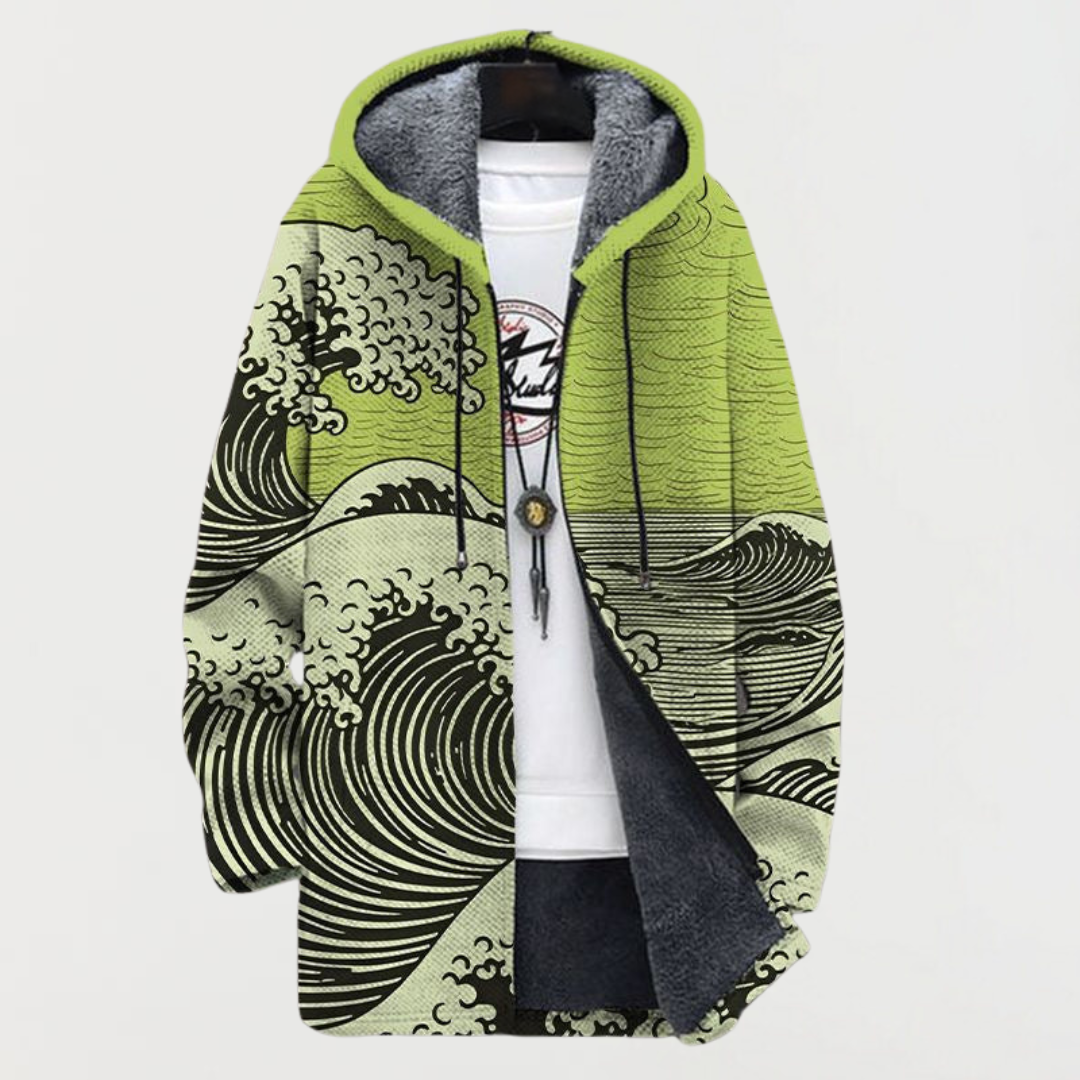 Lennox | Wave Print Coat