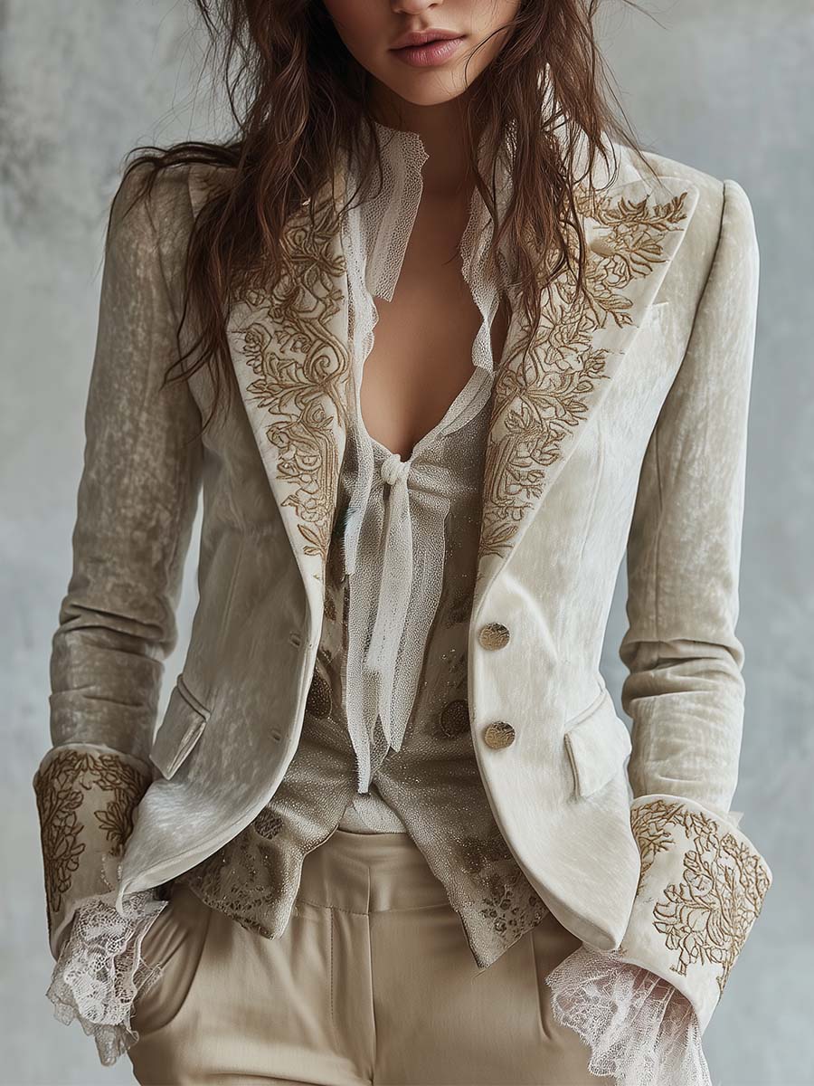 Constance | Ivory Tailored Blazer