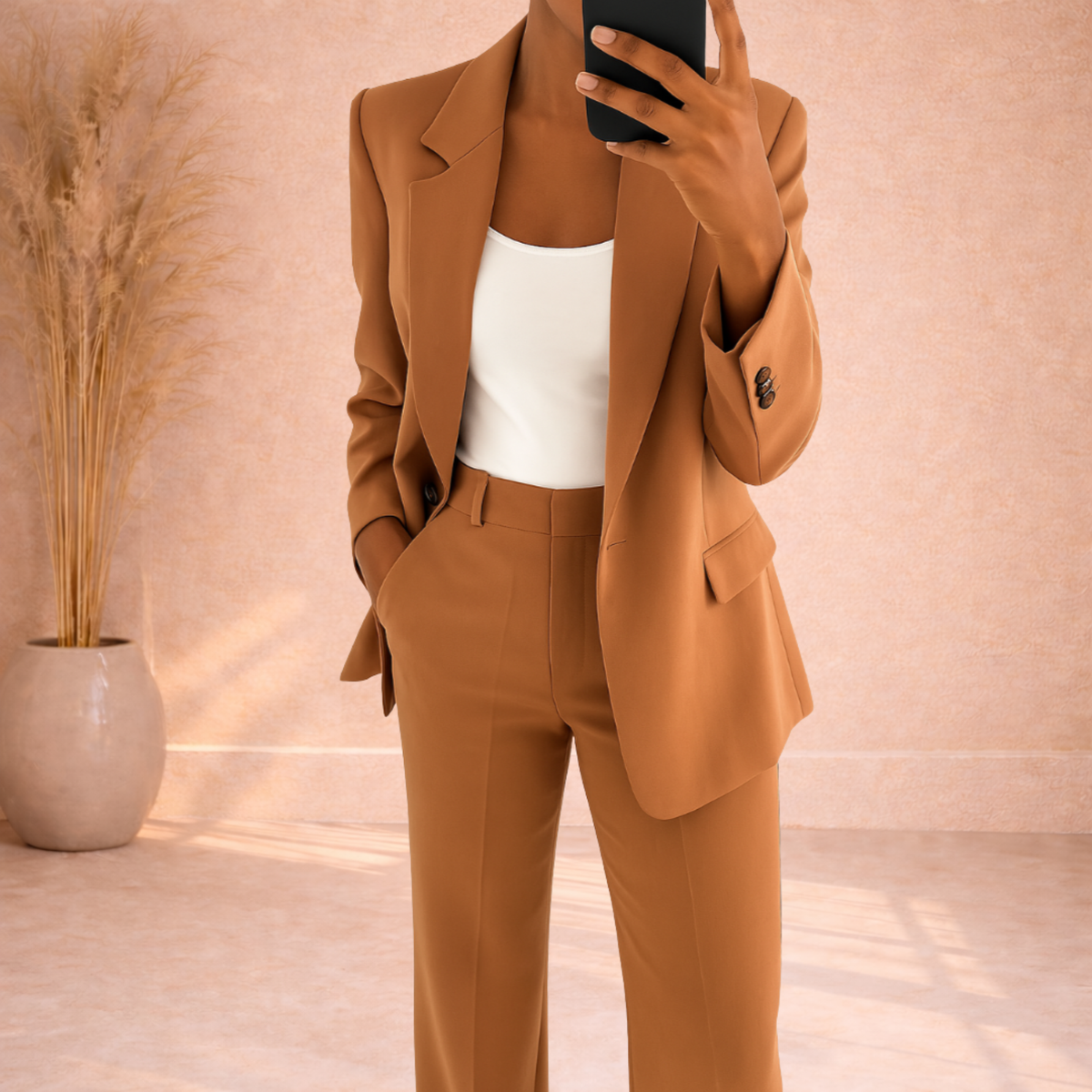 Quinn | Two-Piece Blazer Set with Wide Trousers