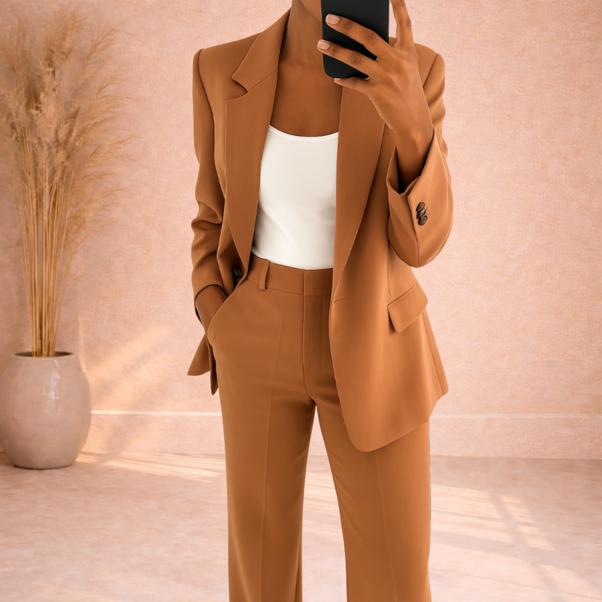 Quinn | Two-Piece Blazer Set with Wide Trousers