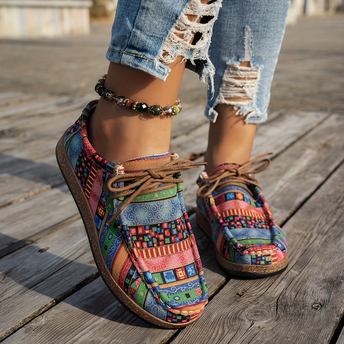 Mia | Colourful Retro Women's Shoes