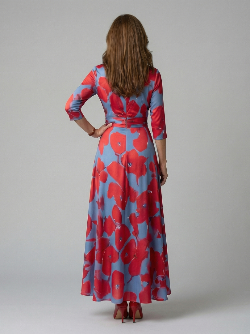 Aveline™ | Floral Wrap Maxi Dress