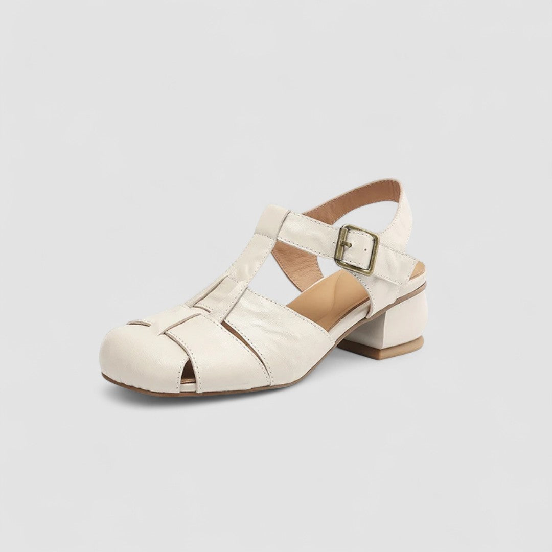 Sandrine Open-Toe Baby Heels