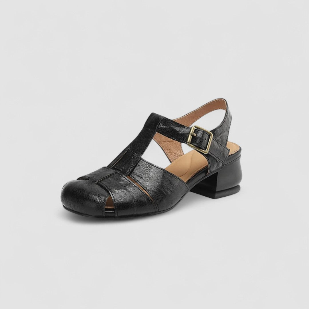 Sandrine Open-Toe Baby Heels