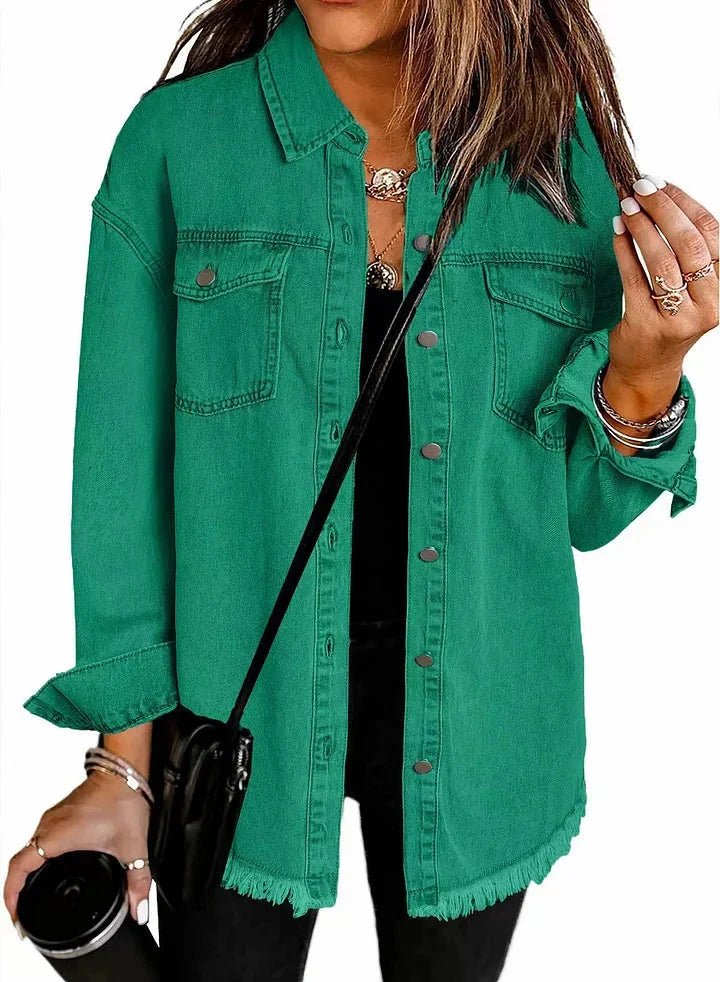 Katja | Relaxed-Fit Statement Denim Jacket