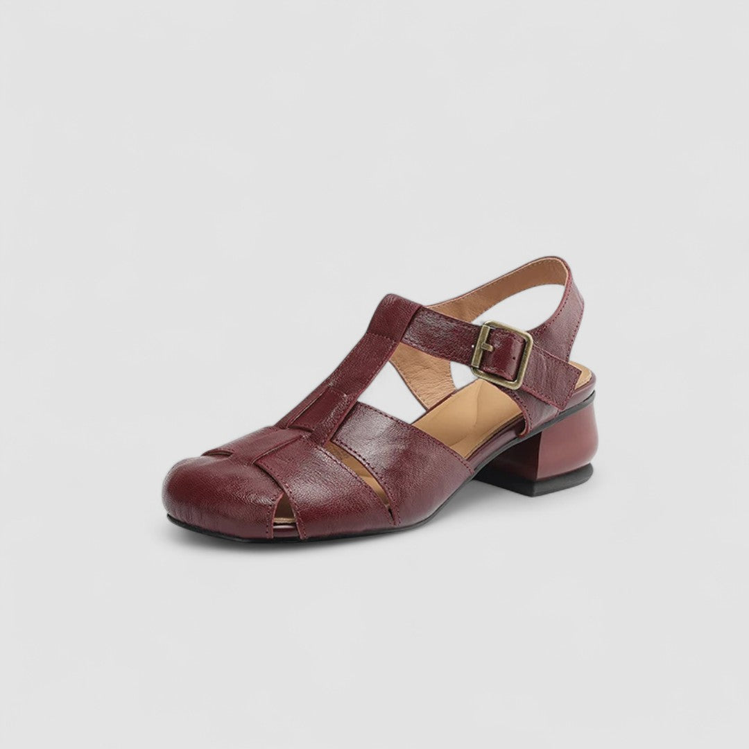 Sandrine Open-Toe Baby Heels