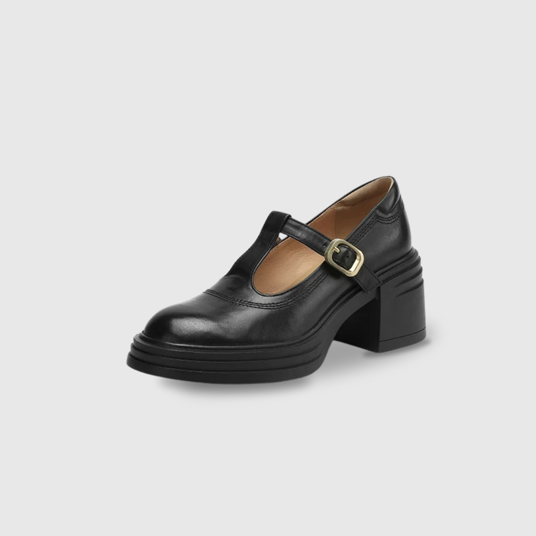 Elise Mary Jane with Block Heel