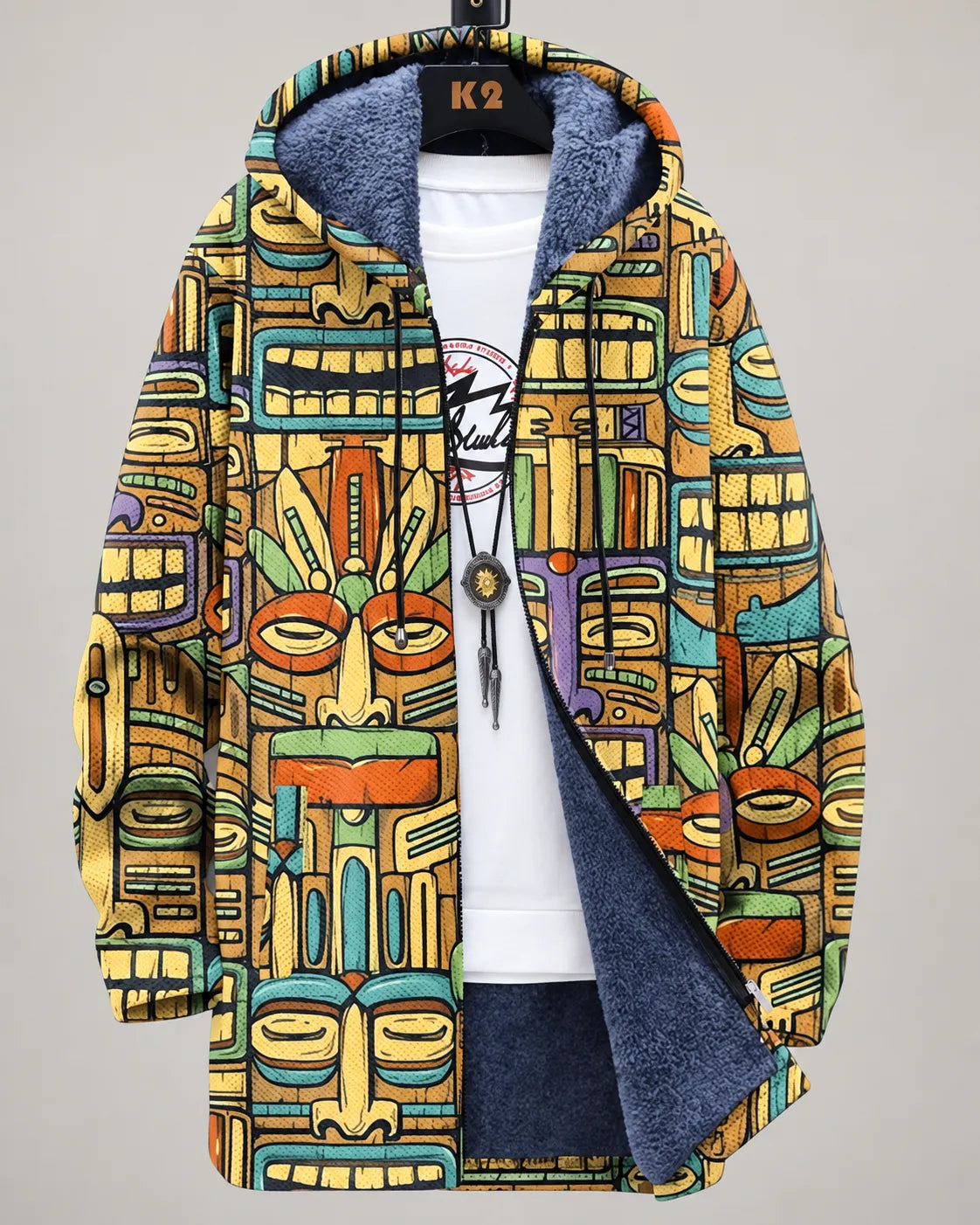 Serena Vibrant Wave Hooded Jacket