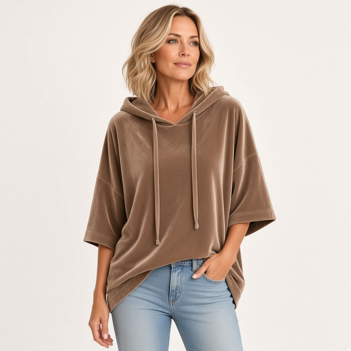 Luana | Luxe Velour Oversized Hoodie