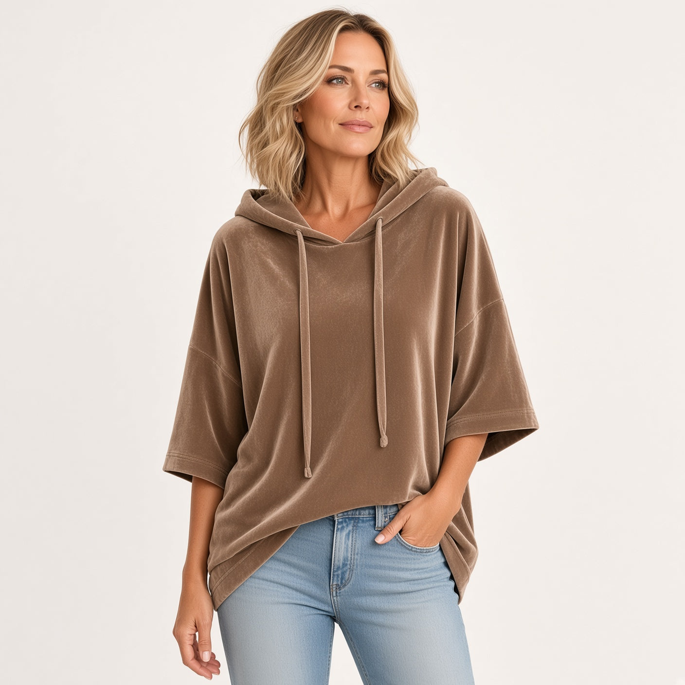 Luana | Luxe Velour Oversized Hoodie