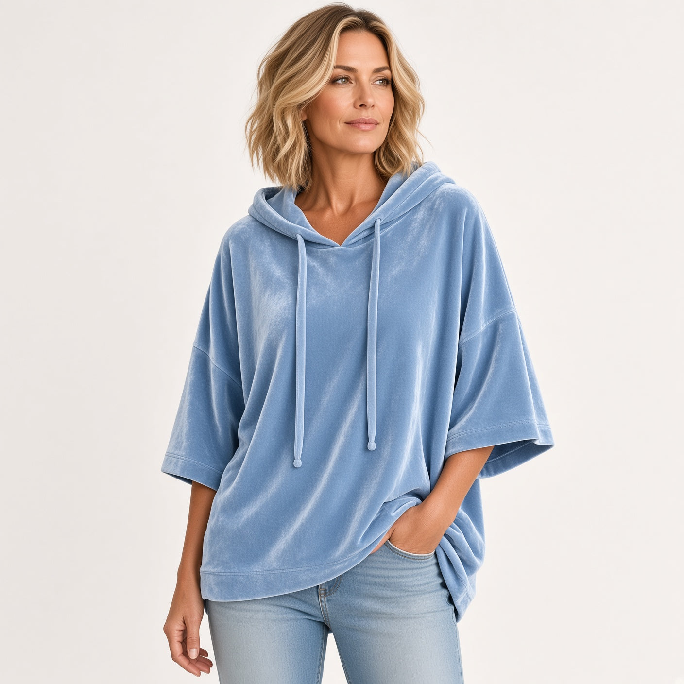 Luana | Luxe Velour Oversized Hoodie