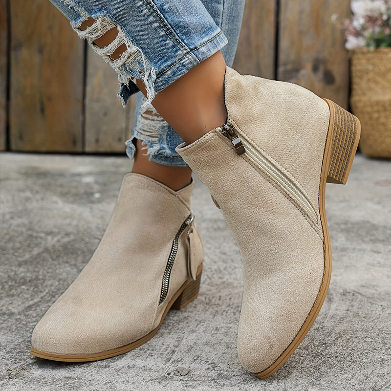 Lona | Stylish Suede Ankle Boots