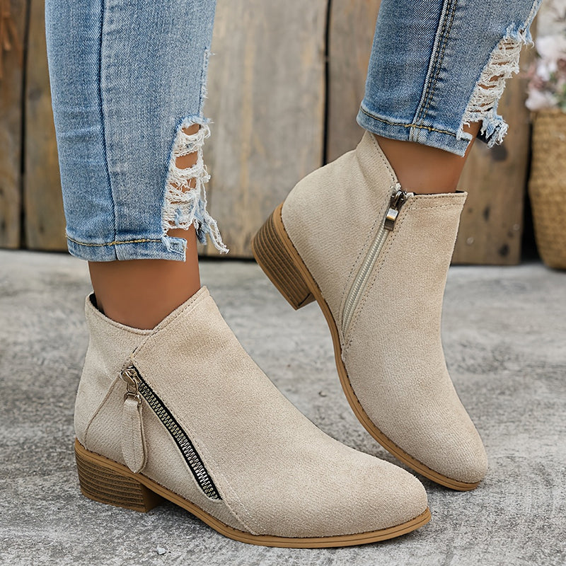 Lona | Stylish Suede Ankle Boots