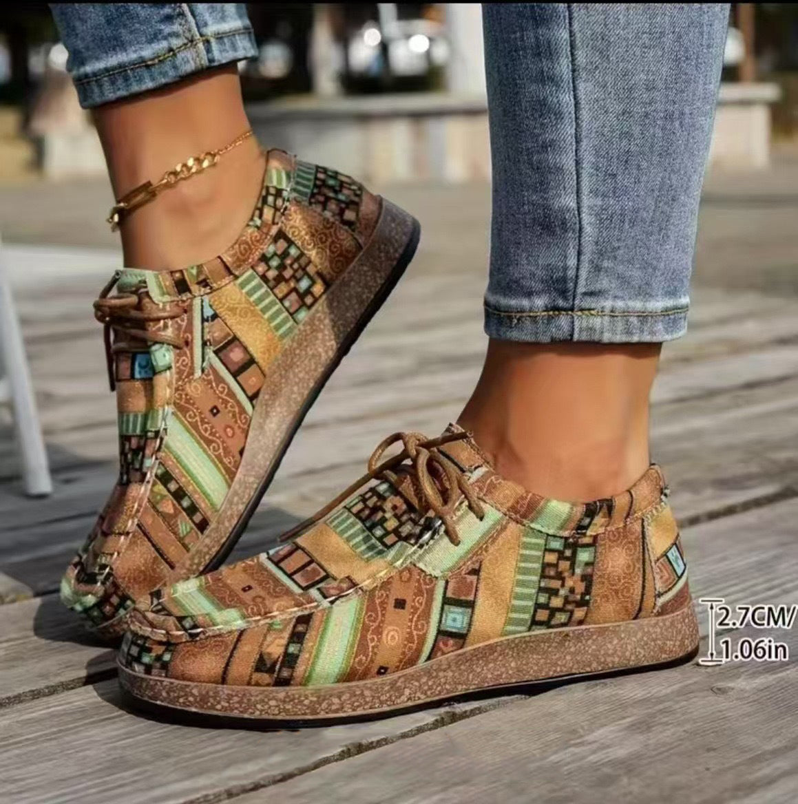 Mia | Colourful Retro Women's Shoes