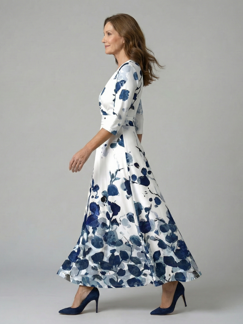 Aveline™ | Floral Wrap Maxi Dress