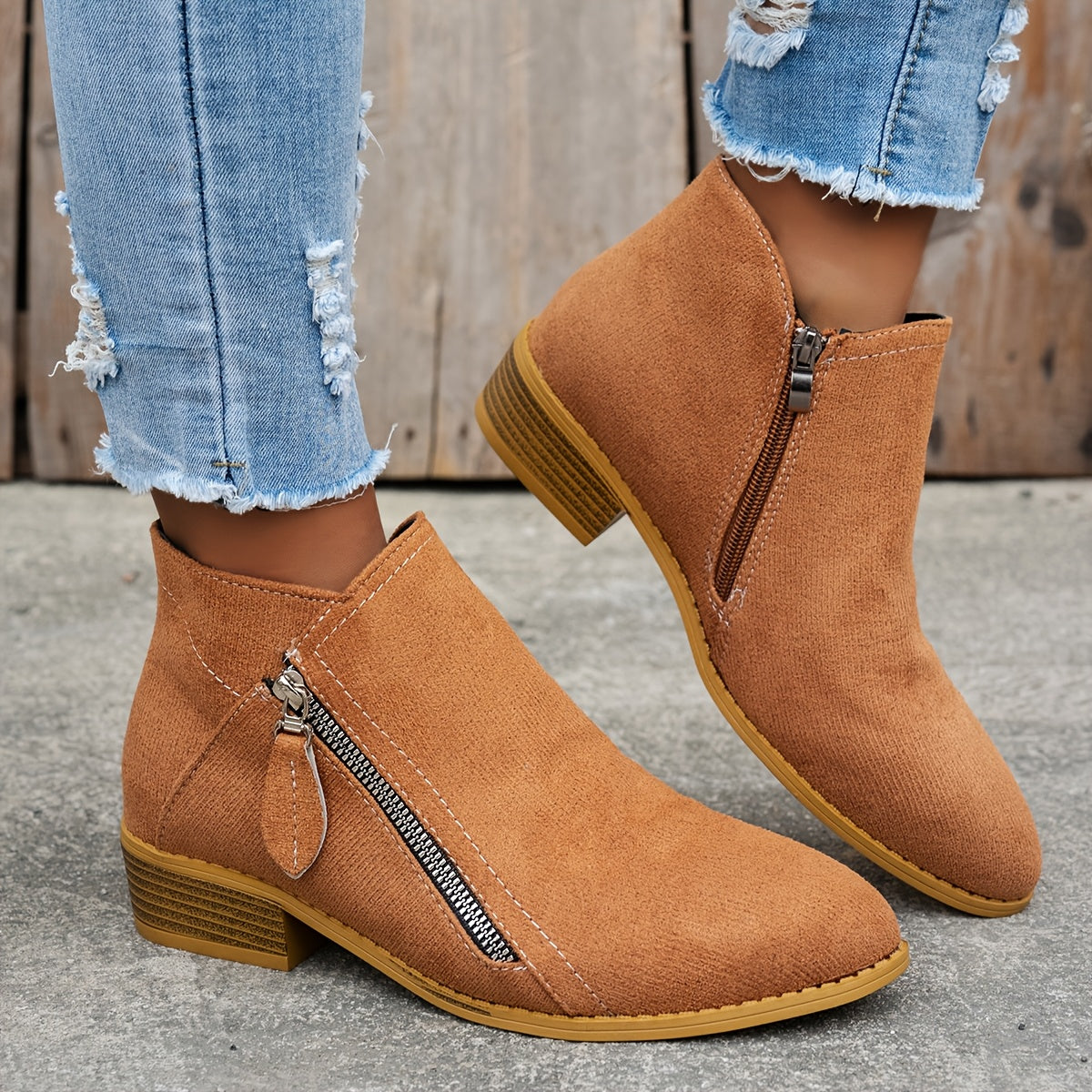 Lona | Stylish Suede Ankle Boots