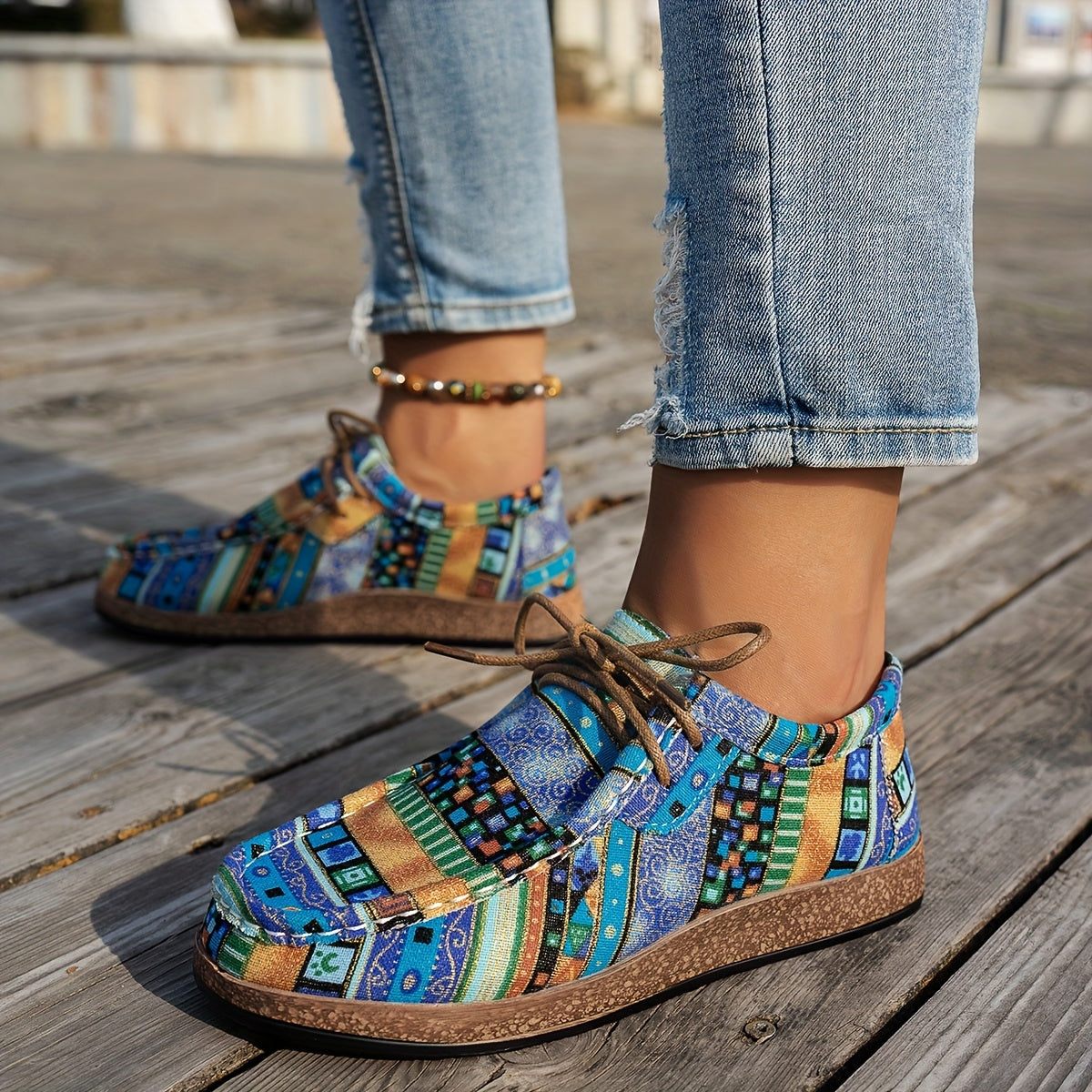 Mia | Colourful Retro Women's Shoes