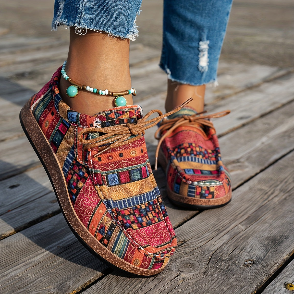 Mia | Colourful Retro Women's Shoes