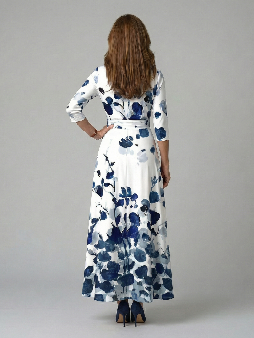 Aveline™ | Floral Wrap Maxi Dress