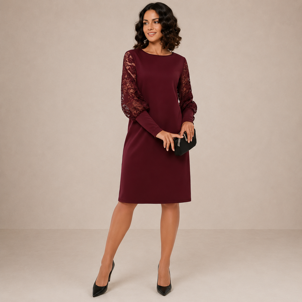 Aveline™ | Elegant Relaxed Midi Dress