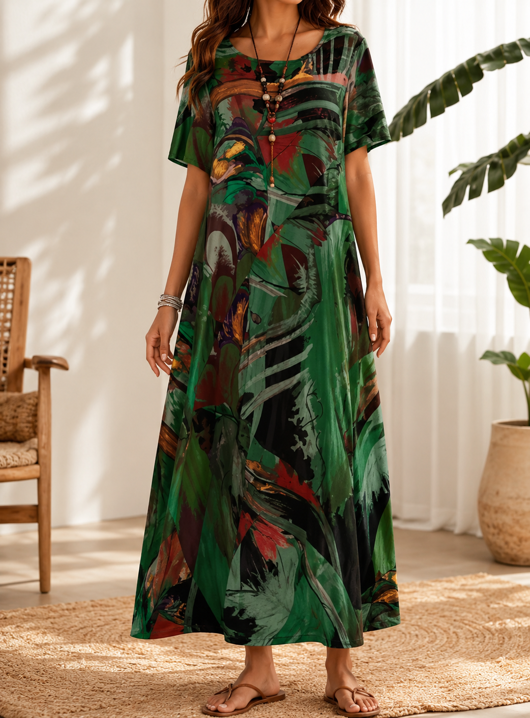 Aveline™ | Chiffon Midi Dress