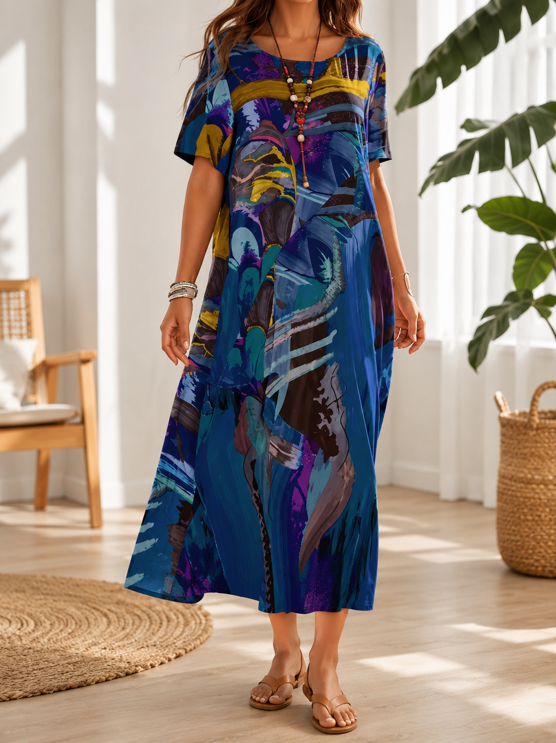 Aveline™ | Chiffon Midi Dress