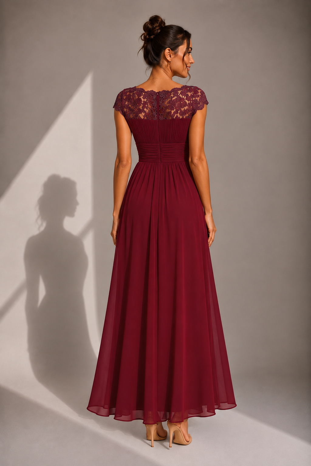 Aveline™ | Lace Bodice Maxi Dress