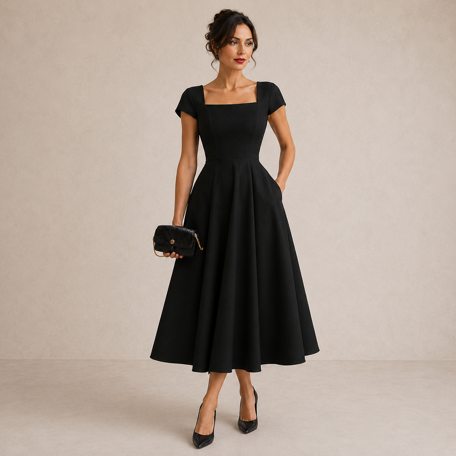 Aveline™ | Floral Print Midi Dress