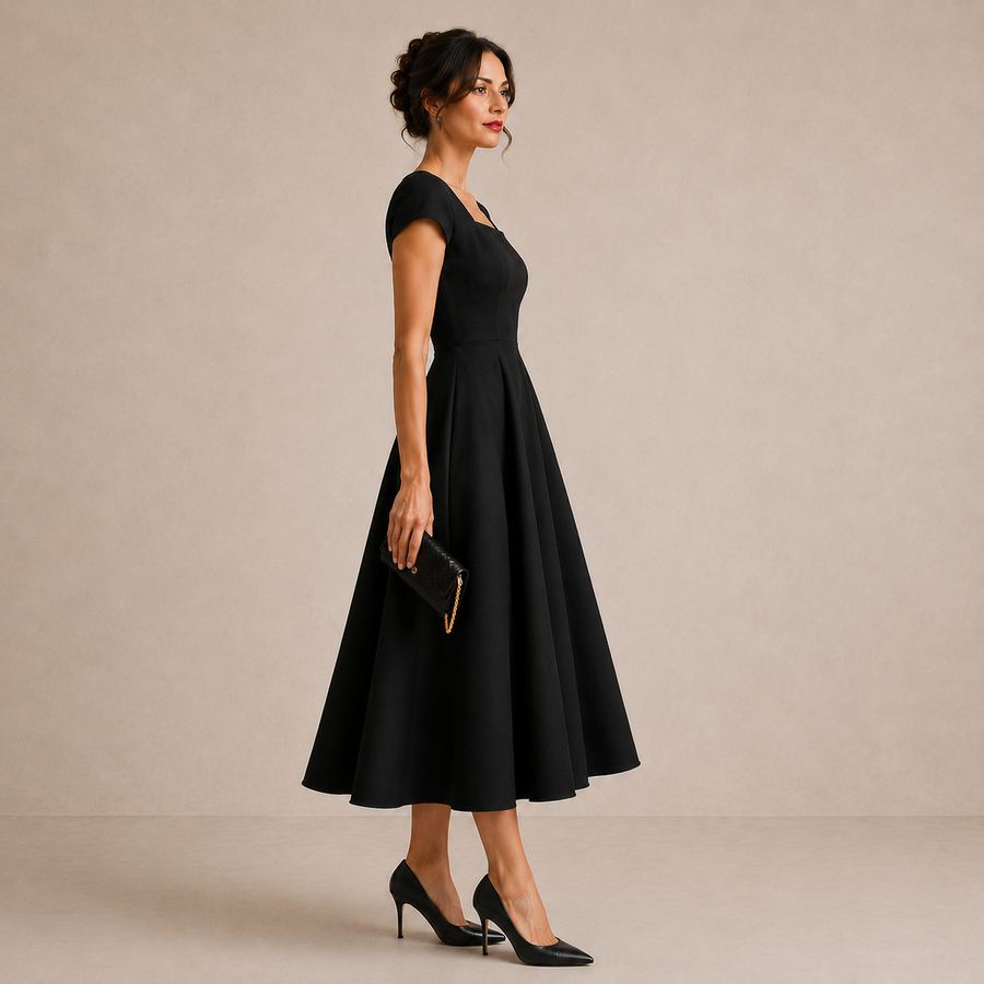 Aveline™ | Floral Print Midi Dress