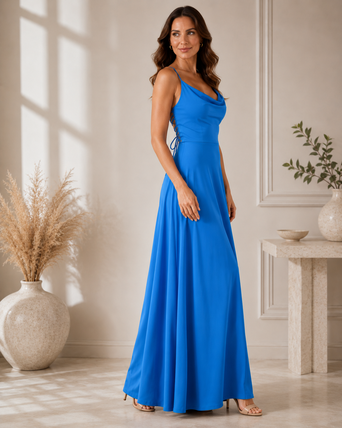 Aveline™ | Cowl-Neck Maxi Dress