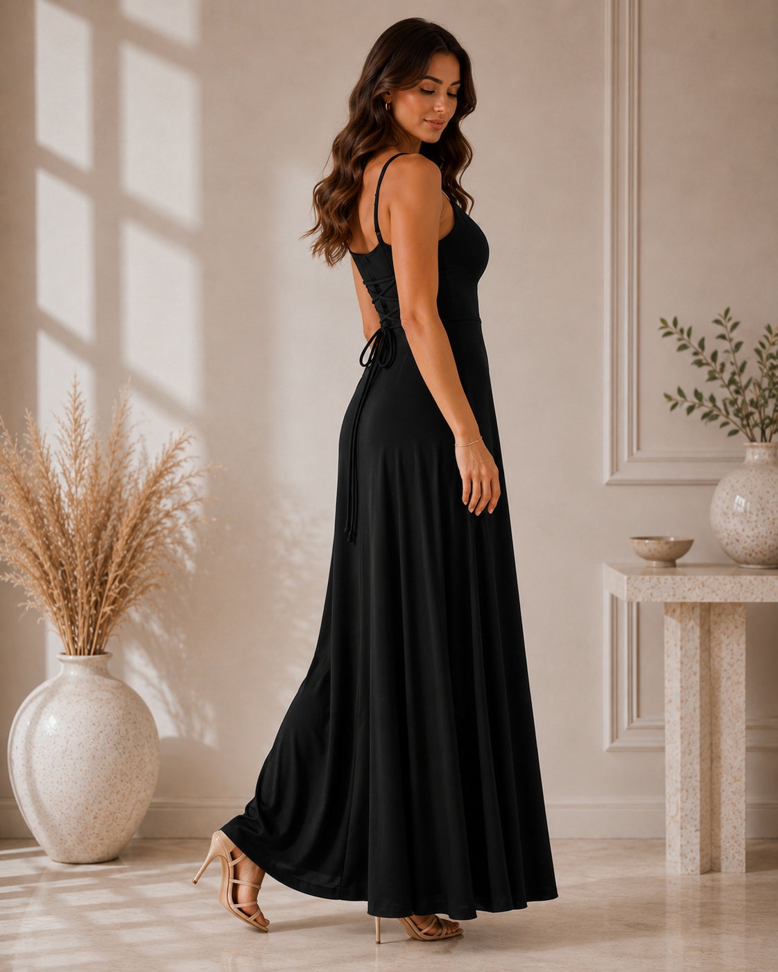 Aveline™ | Cowl-Neck Maxi Dress