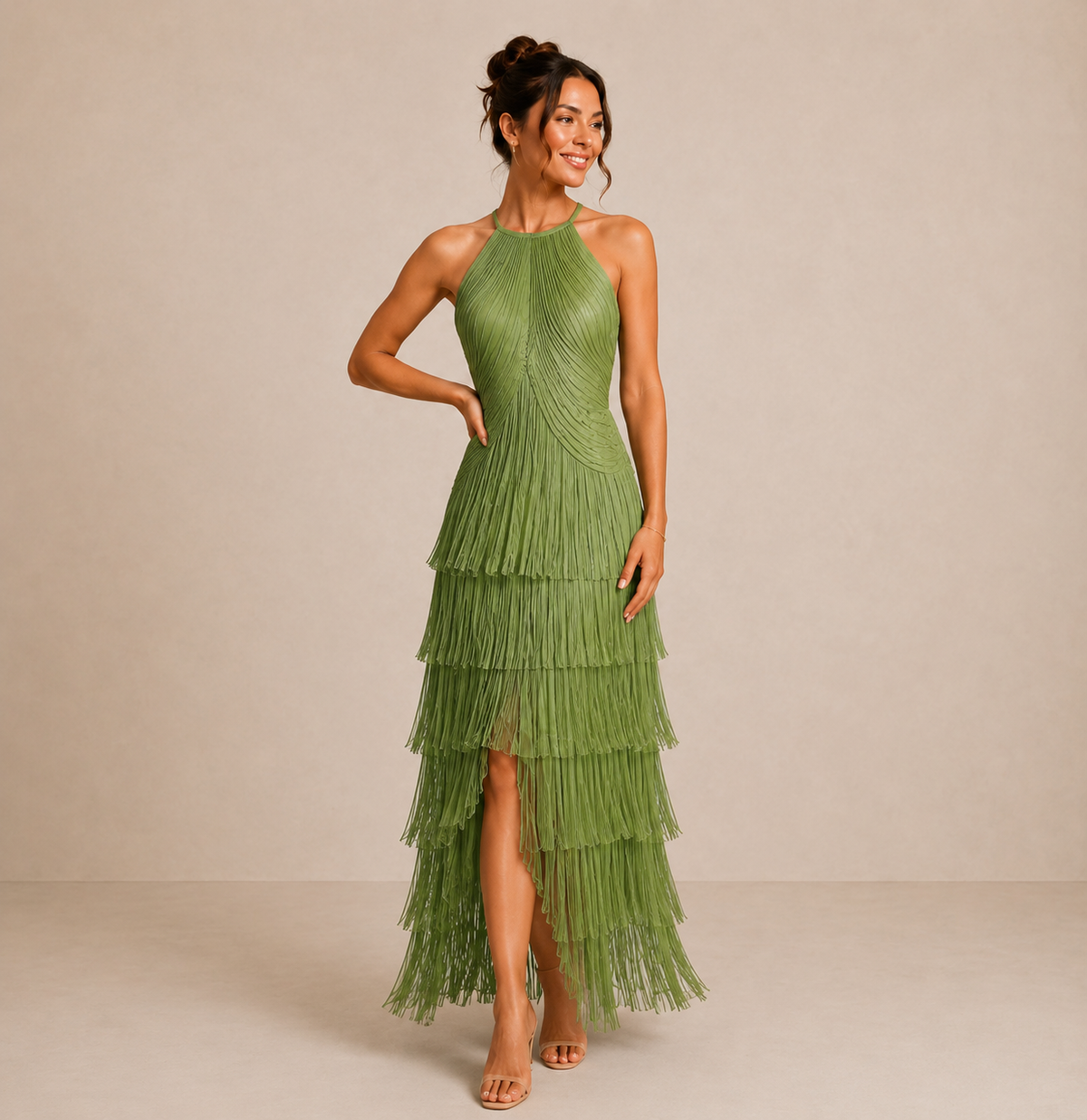 Aveline™ | Long Sleeve Midi Dress