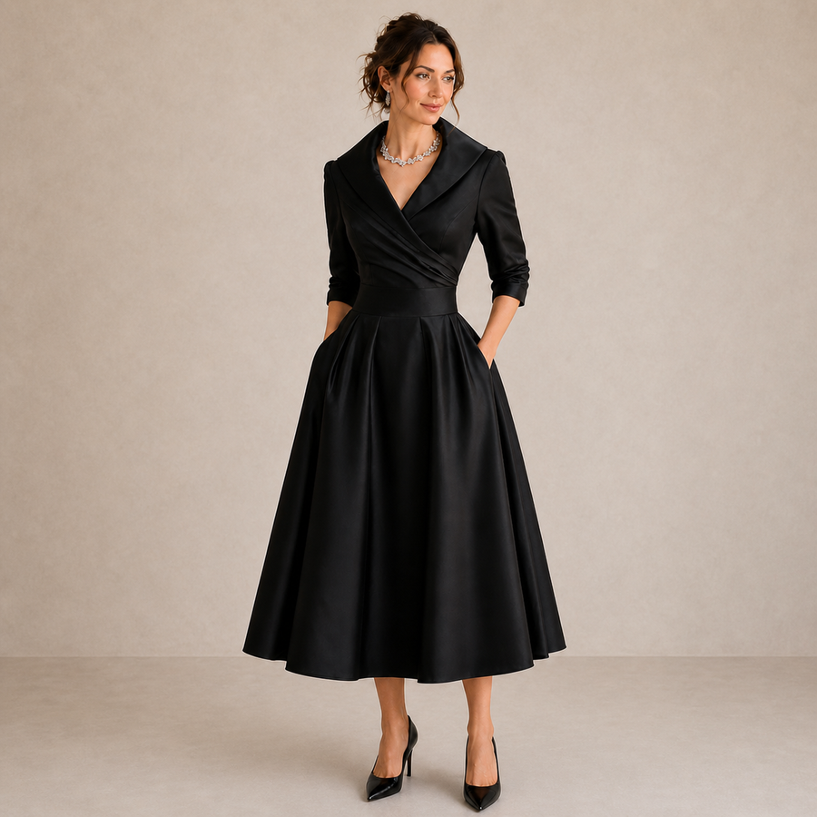 Aveline™ | Elegant Satin Dress