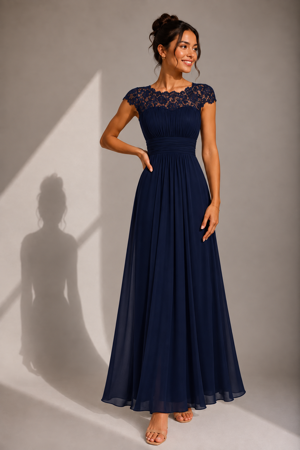 Aveline™ | Lace Bodice Maxi Dress