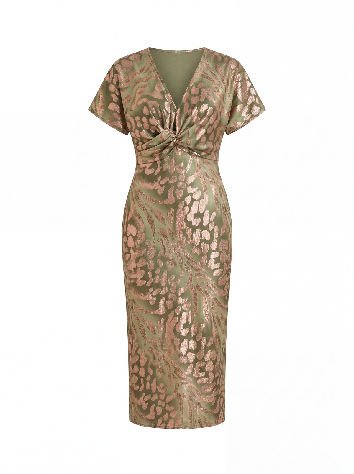 Aveline™ | Ruffle Sleeve Midi Dress