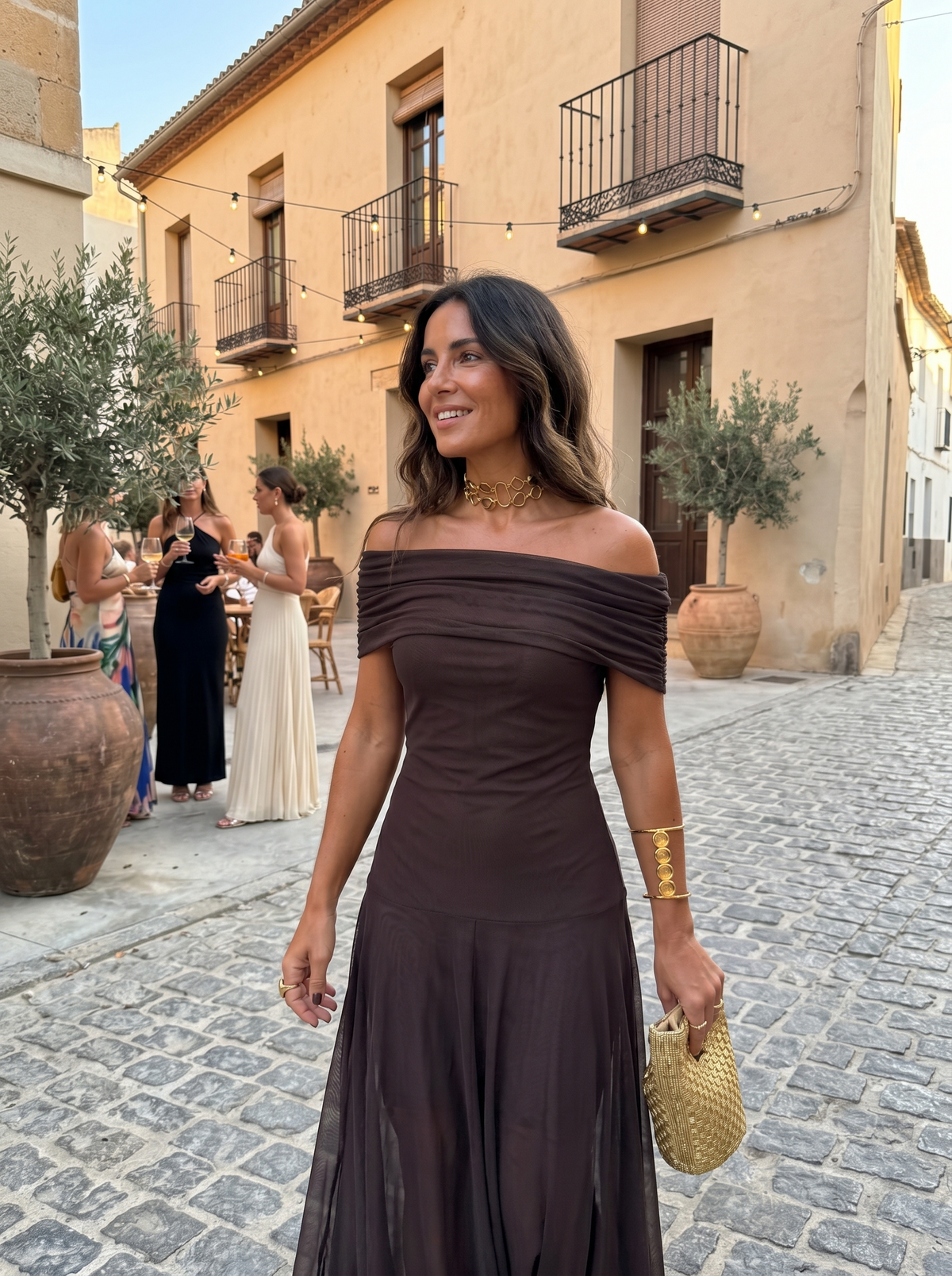 Aveline™ | One-Shoulder Print Maxi Dress
