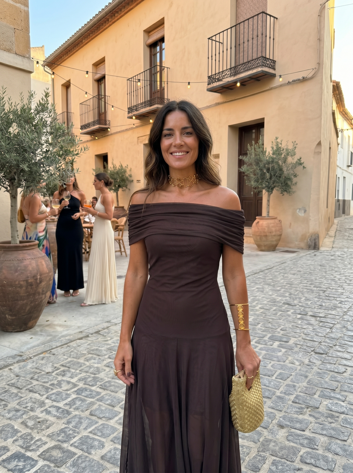Aveline™ | One-Shoulder Print Maxi Dress