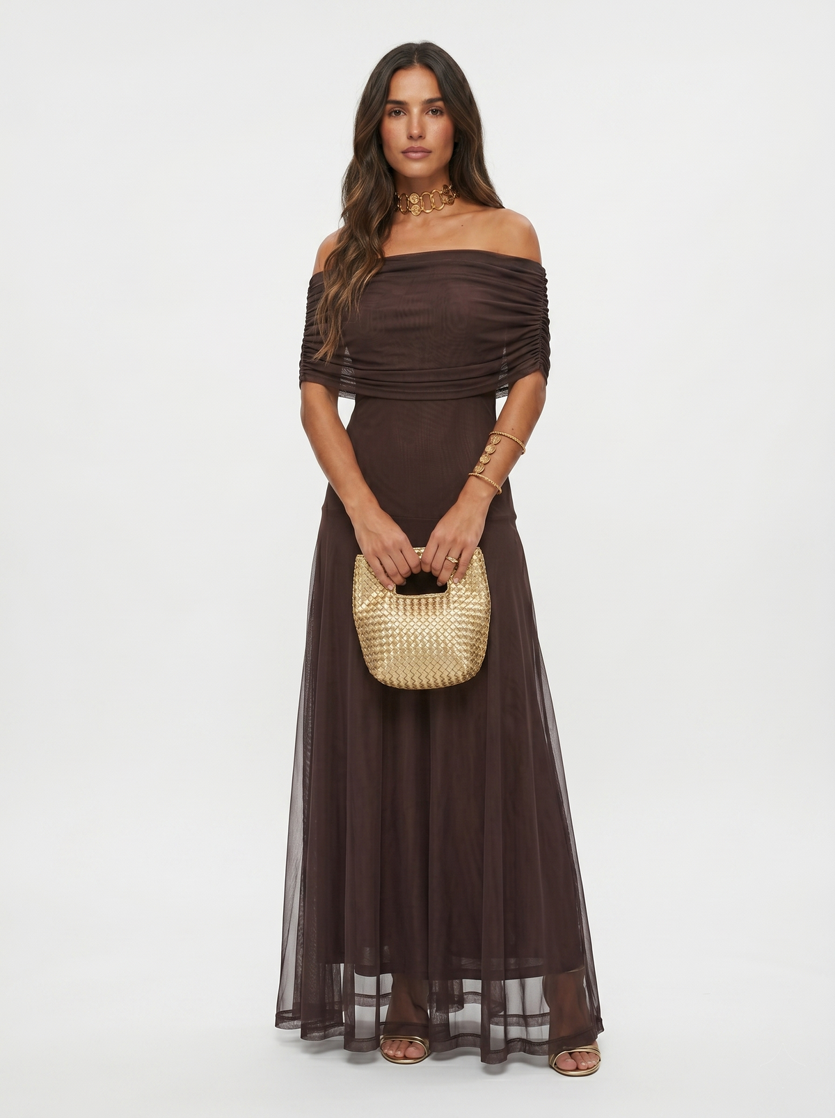 Aveline™ | One-Shoulder Print Maxi Dress