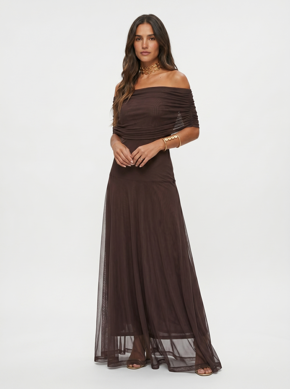 Aveline™ | One-Shoulder Print Maxi Dress