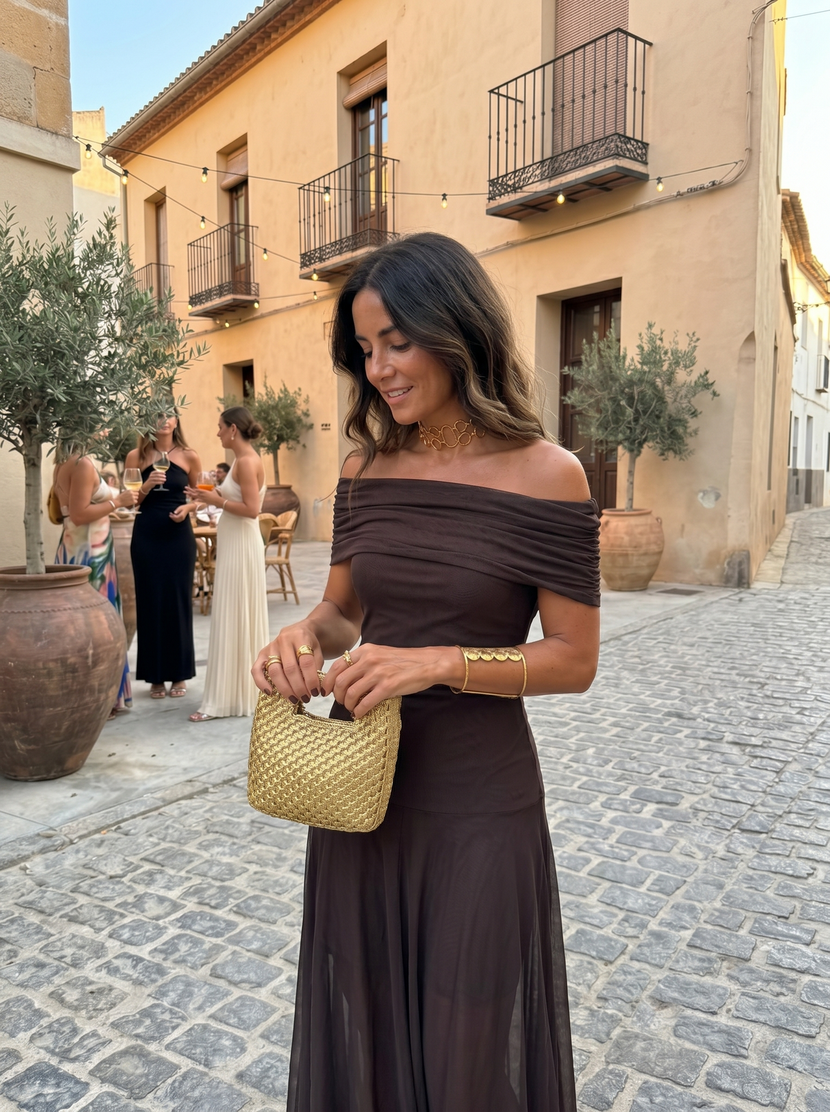 Aveline™ | One-Shoulder Print Maxi Dress