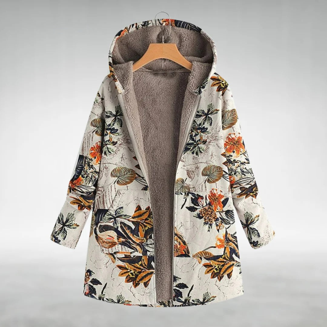 Melvaris | floral fleece jacket