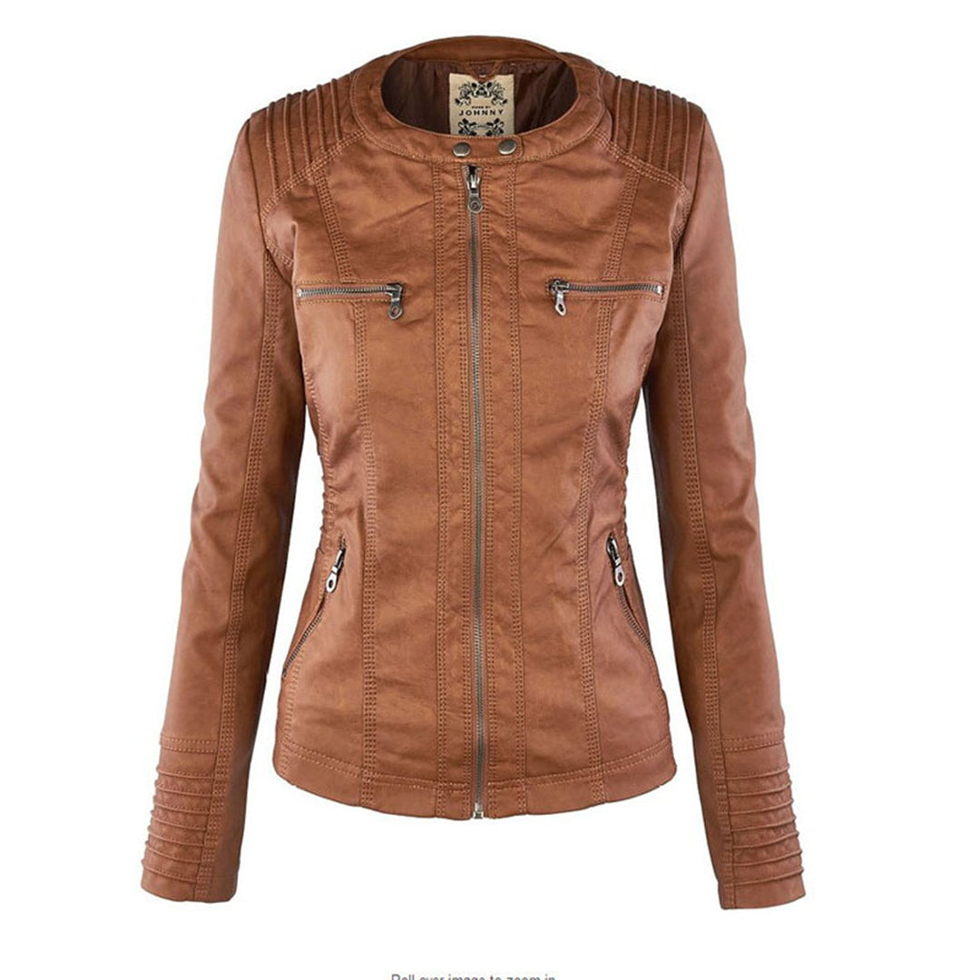 Monica | Leather Biker Jacket